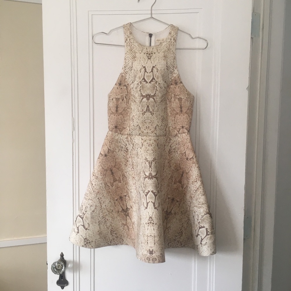 UO Silence & Noise Snake Mini Dress